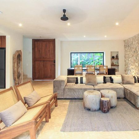Elegant Boho Style Villa Jungle Views In Rooftop Deck & Outstanding Raw Pool In Holistika Tulum Luaran gambar