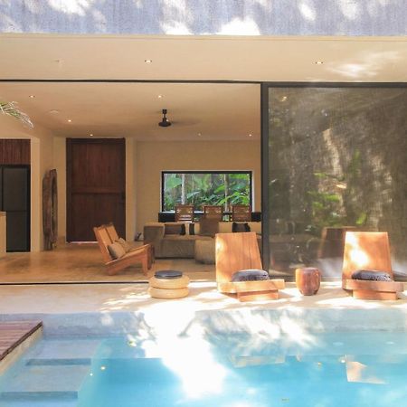 Elegant Boho Style Villa Jungle Views In Rooftop Deck & Outstanding Raw Pool In Holistika Tulum Luaran gambar