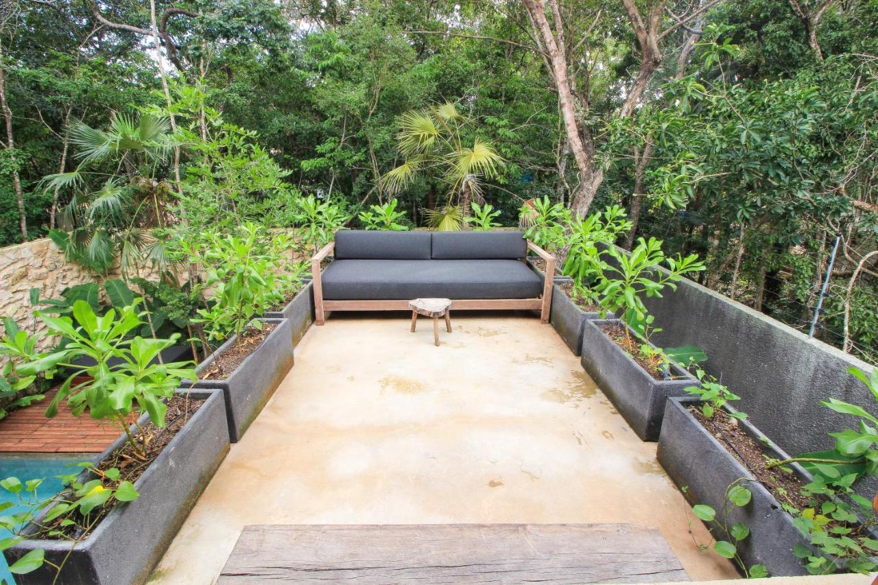 Elegant Boho Style Villa Jungle Views In Rooftop Deck & Outstanding Raw Pool In Holistika Tulum Luaran gambar